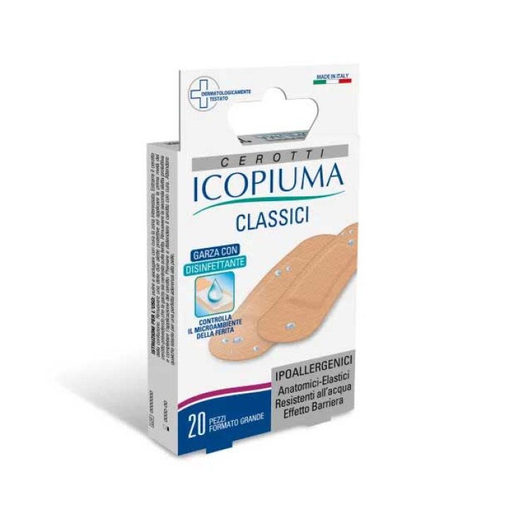 Icopiuma Classic Hypoallergene Pflaster Große Größe 20 Stück