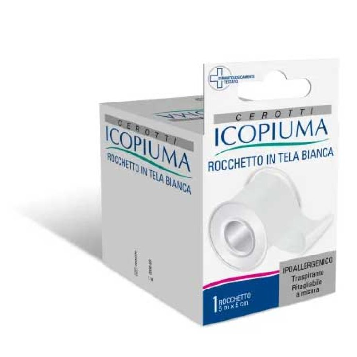 Icopiuma Spool Patch aus hypoallergenem weißem Canvas 5x500cm