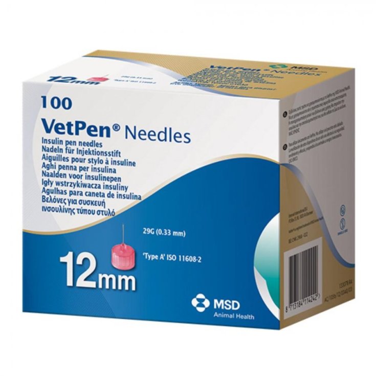 VetPen-Nadeln 29 g / 12 mm für Veterinärinsulin 100 Ersatznadeln