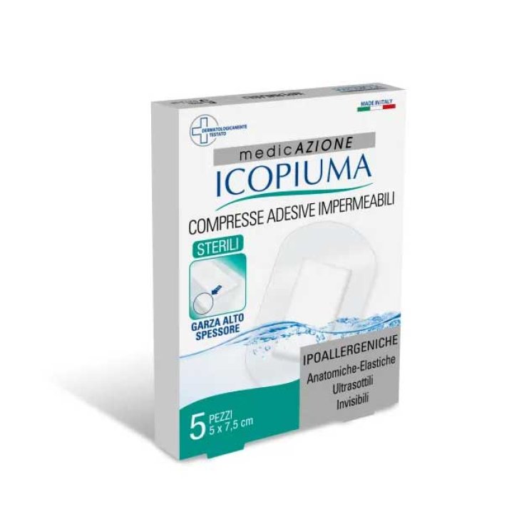 Icopiuma Postoperative wasserfeste Klebetabletten 5x7,5cm