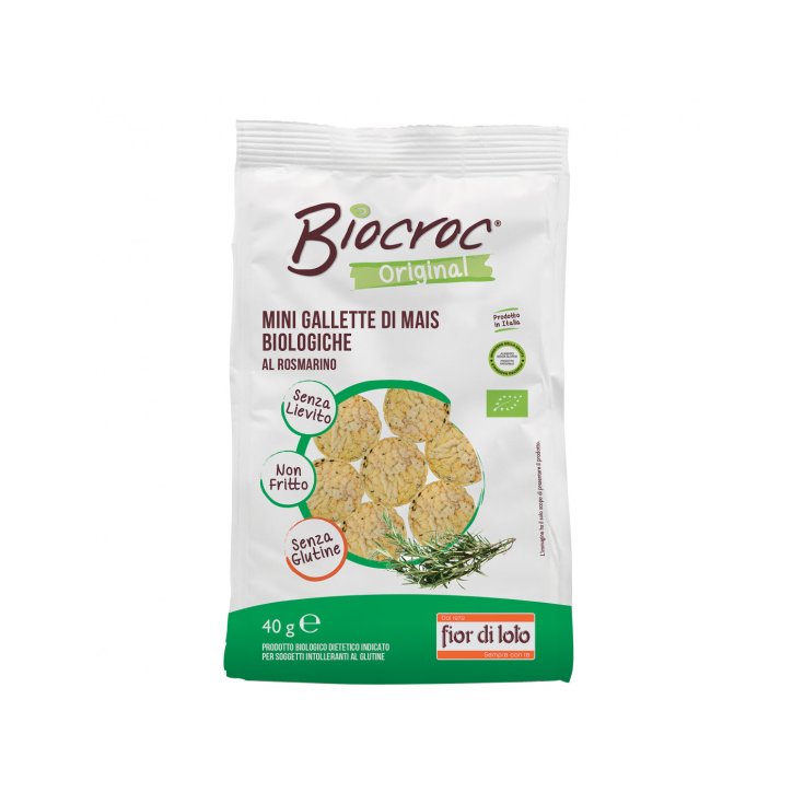 Biocroc Mini Maiskuchen mit Rosmarin Glutenfrei 40g