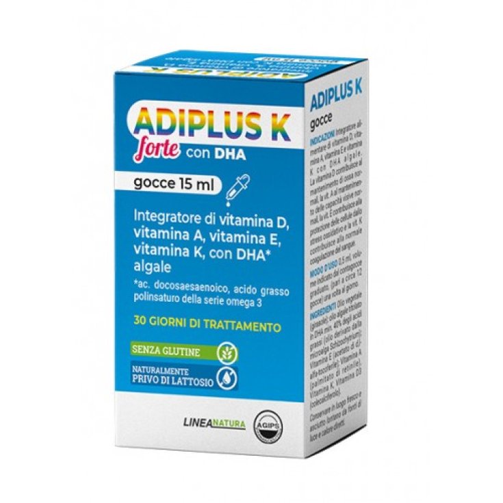 Adiplus K Forte mit DHA Tropfen Nahrungsergänzungsmittel 15ml
