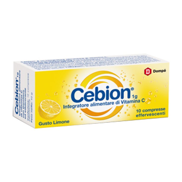 Bracco Cebion 1g Nahrungsergänzungsmittel mit Vitamin C Zitronengeschmack 10 Brausetabletten