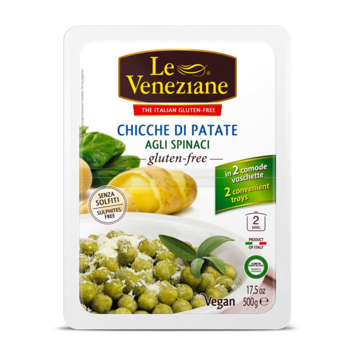 Le Veneziane Chicche Di Potato e Spinach Glutenfreie Pasta 500g