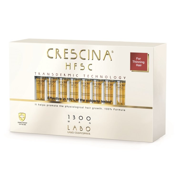 Labo Crescina HFSC Agenone Complete Treatment Dosierung 1300 Mann Größe 20 + 20 Ampullen