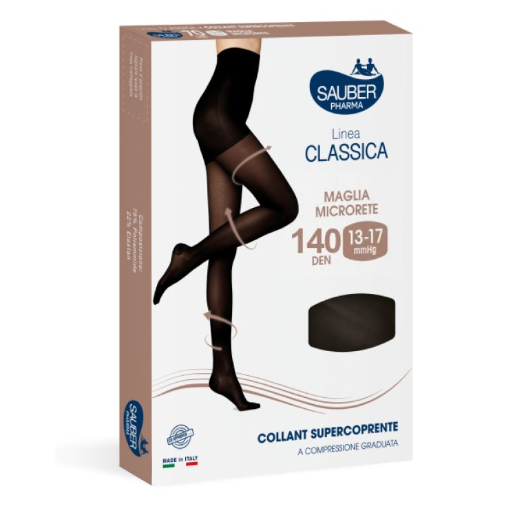 Sauber Classic Line Classic Therapeutische Massagestrumpfhose 140 Den Schwarz Größe 3