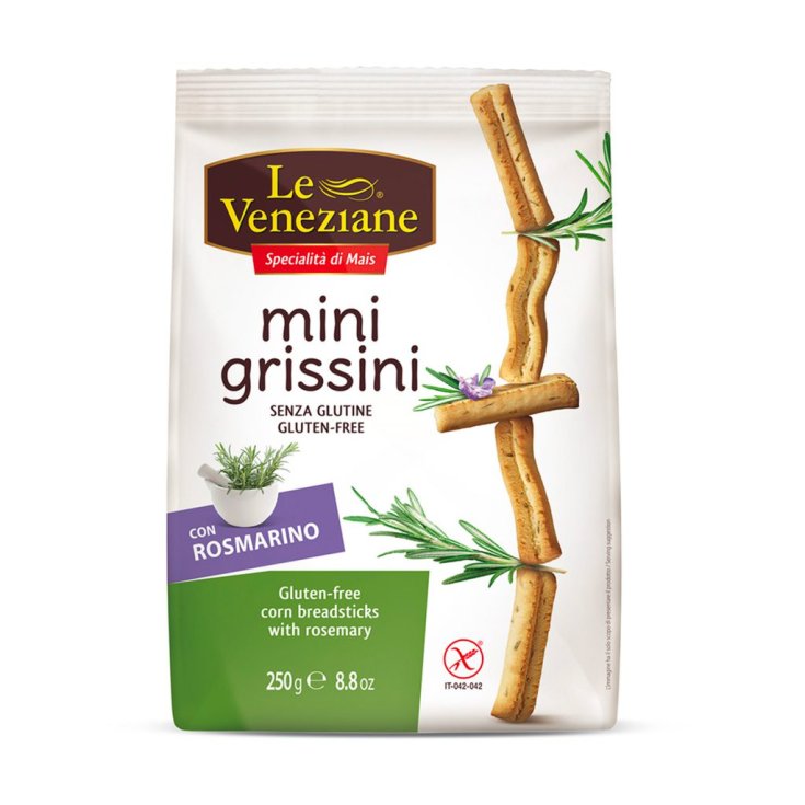 Le Veneziane Mini-Brotstangen mit Rosmarin Glutenfrei 250g