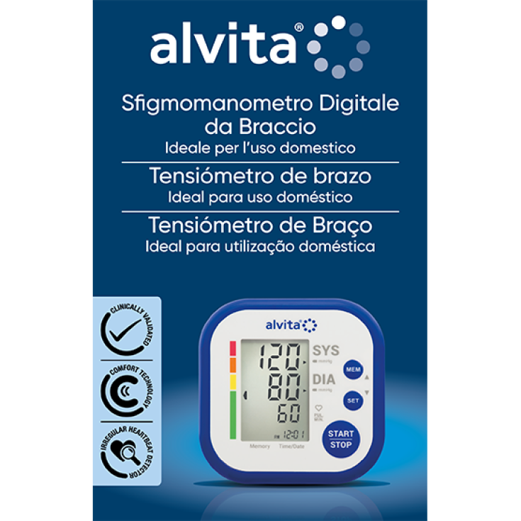 Fortschrittliches Alvita Oberarm-Blutdruckmessgerät
