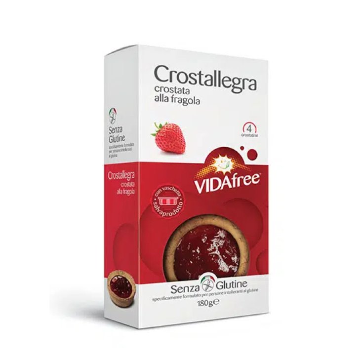 VidaFree Crostallegra Snack Erdbeergeschmack Glutenfrei 180g