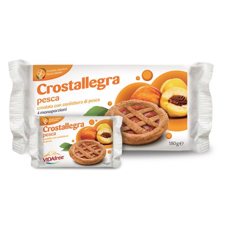 VidaFree Crostallegra Tarte mit glutenfreier Pfirsichmarmelade 180g