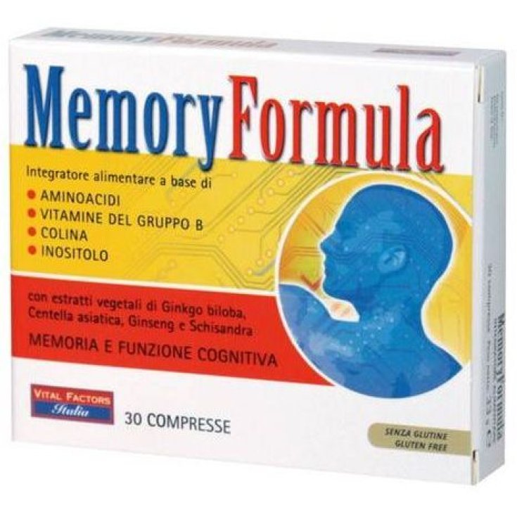 Memory Formula Nahrungsergänzungsmittel 30 Tabletten