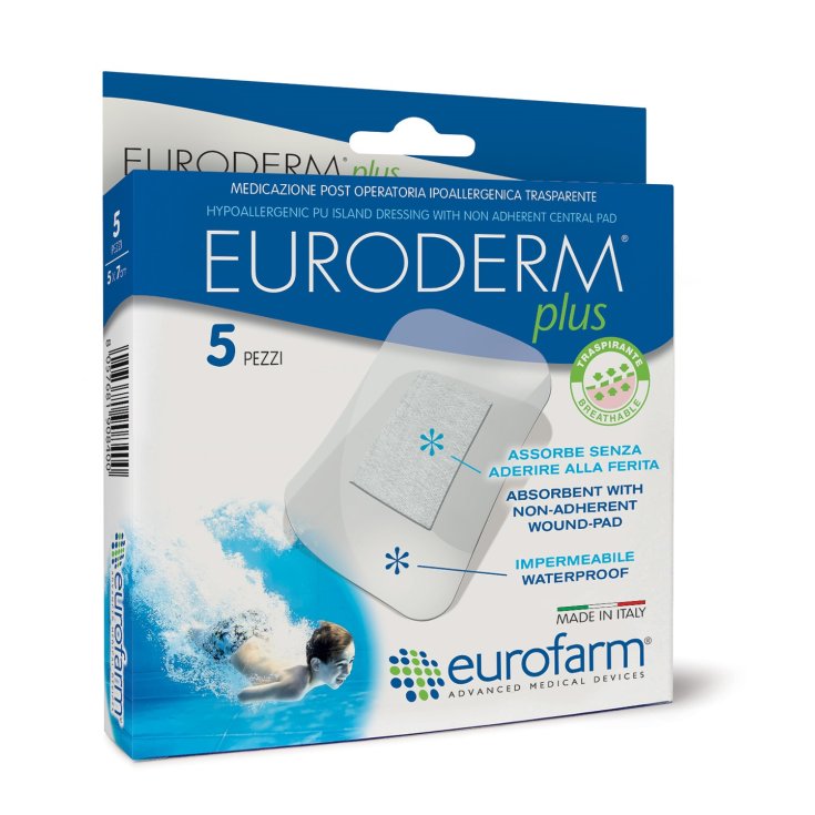 Euroderm Plus Steriler Haftverband 10x10cm 5 Verbände
