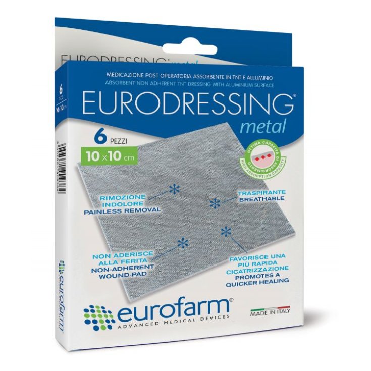 Eurodressing Metal Medic Sterile Medikamente 10x10 6 Verbände