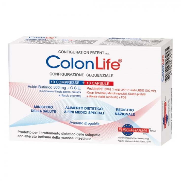 Colonlife Nahrungsergänzungsmittel 10 Tabletten + 10 Kapseln