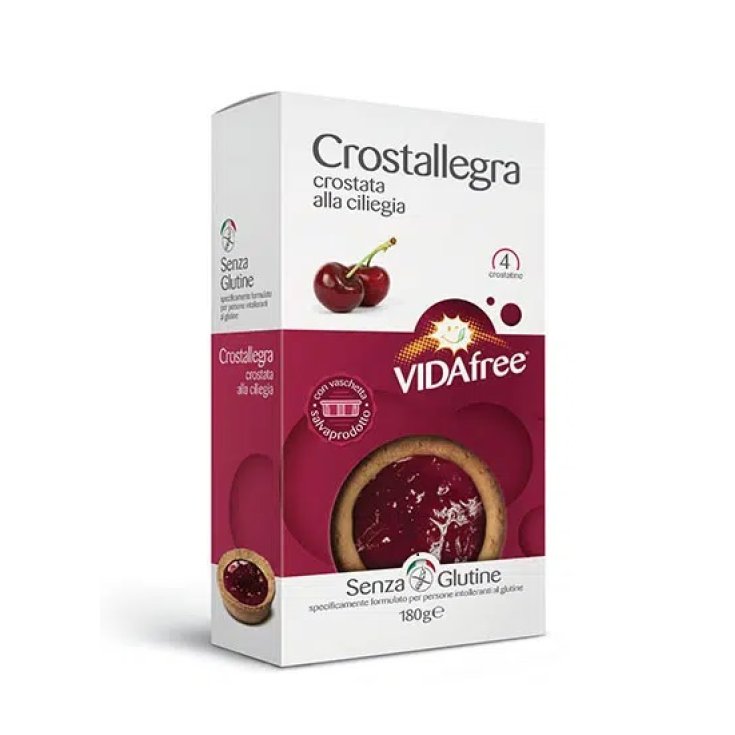 Vidafree Crostallegra Tarte mit Kirschmarmelade Glutenfrei 180g