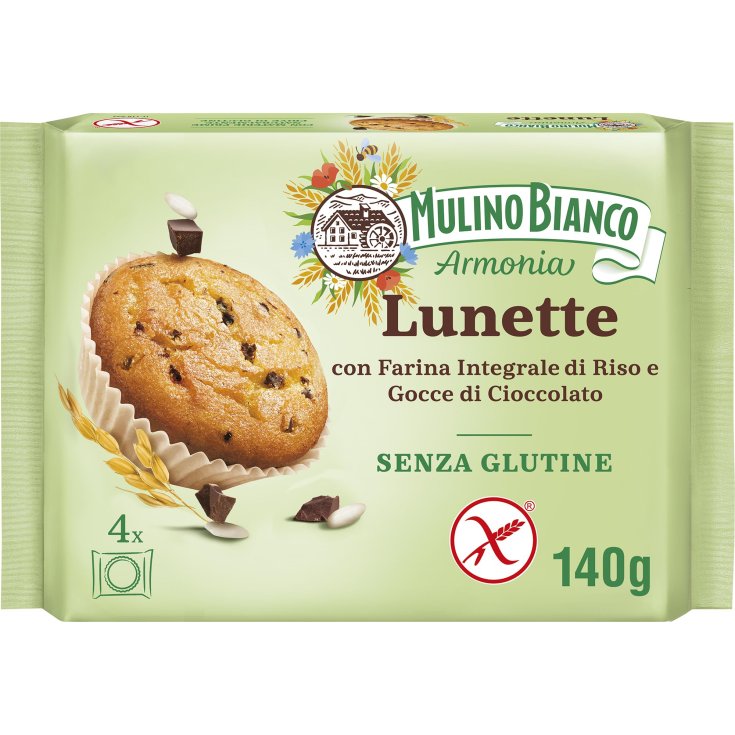 Mulino Bianco Kuchen mit glutenfreien Schokoladentropfen 4 Einzelportionen