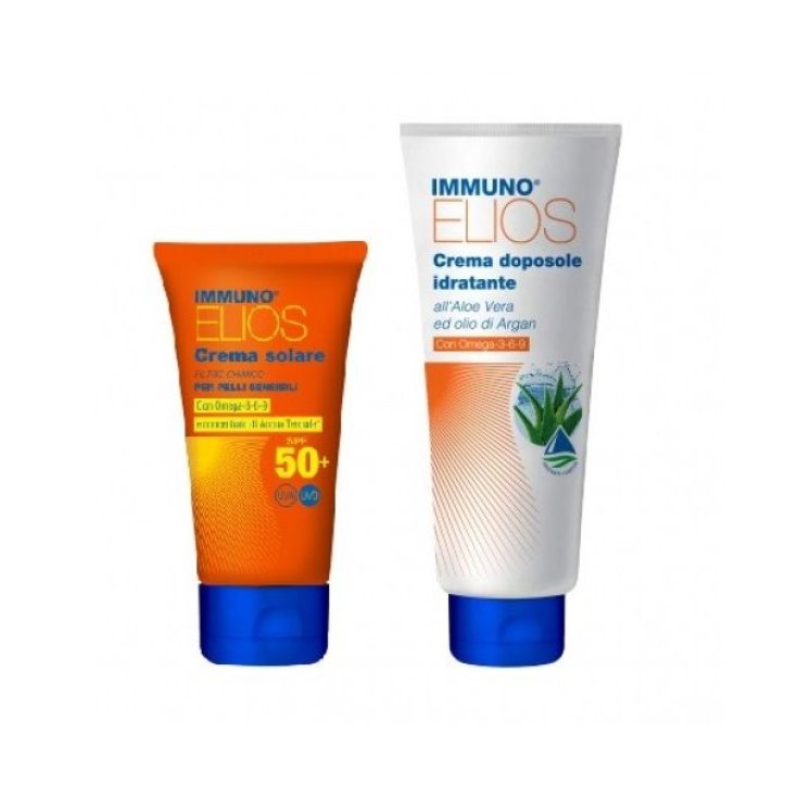Immuno Elios Cream SPF50 + Empfindliche Haut und feuchtigkeitsspendende After Sun Morgan Pharma