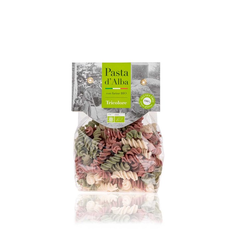 Pasta D'Alba Bio Glutenfrei Dreifarbiger Reis Fusilli 250g