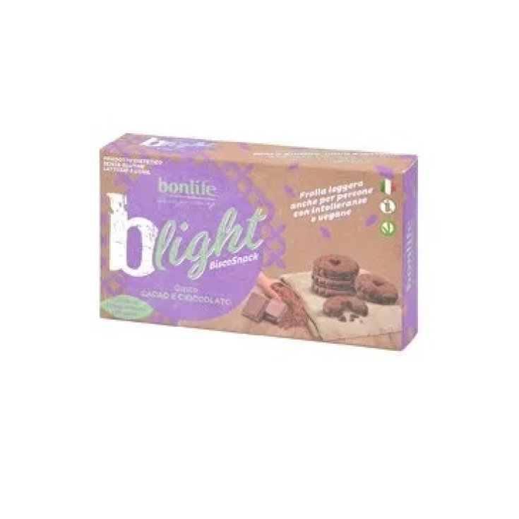 BonLife Biscosnack Blight Glutenfreie Kekse mit Kakao und Schokolade 4x10g