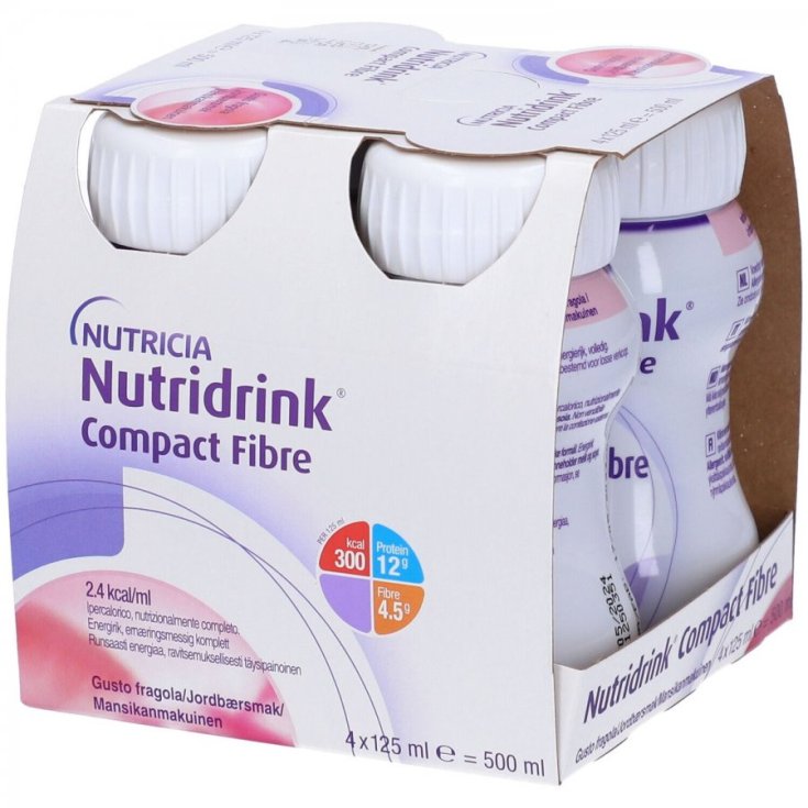 Nutridrink Compact Fibre Strawberry Nutricia 4x125ml