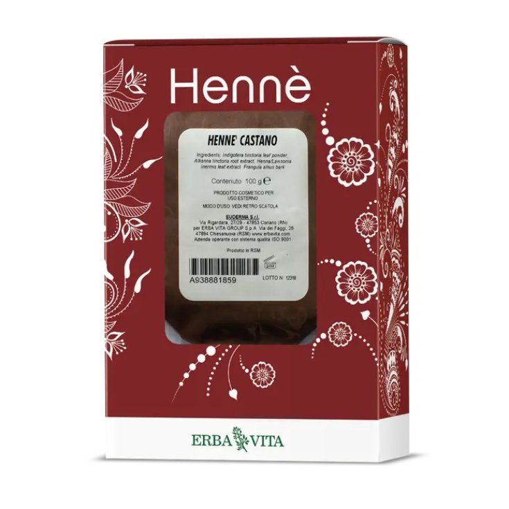 Erba Vita Henna Braune Haarfarbe 100g