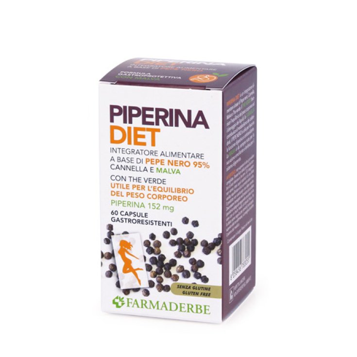 Farmaderbe Piperina Diet Nahrungsergänzungsmittel 60 Tabletten