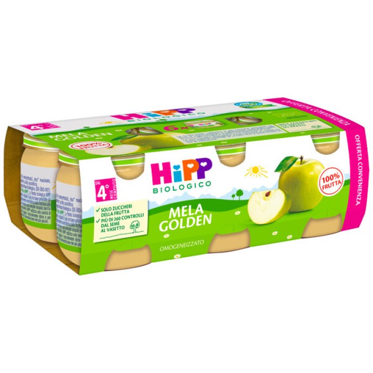 Goldener HiPP Bio-Apfel 6x80g