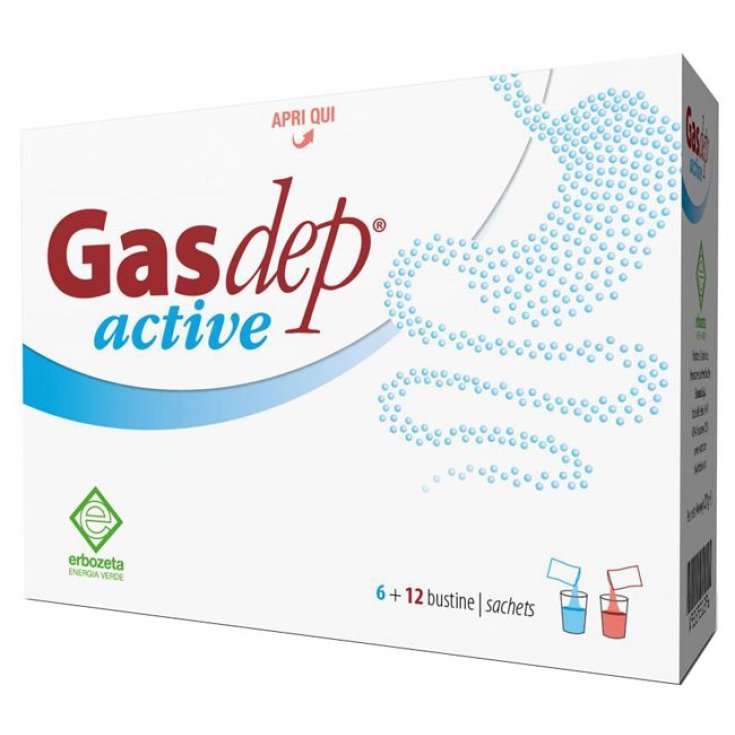 Gasdep Active Nahrungsergänzungsmittel 6 + 12 Beutel