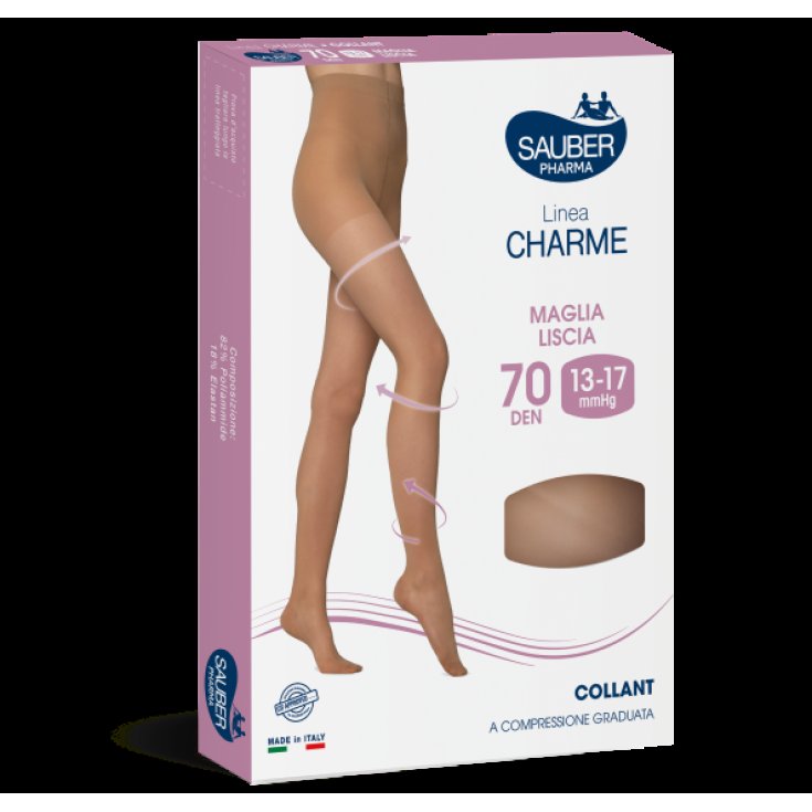 Sauber Pharma Classic Line Strumpfhose 70Den Smooth Mesh Beige Farbe Größe 2