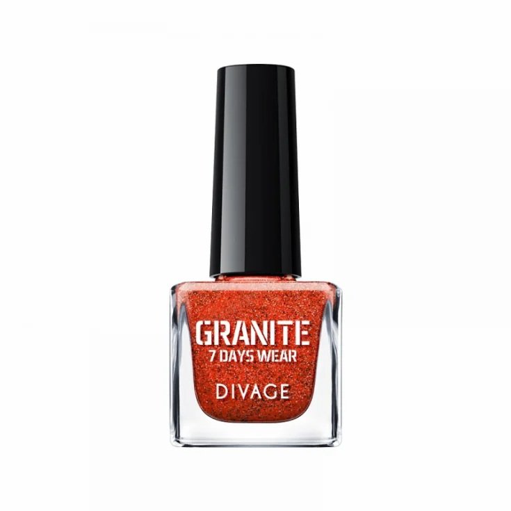 Divage Granite Nagellack mit Graniteffekt 06 Dunkelorange