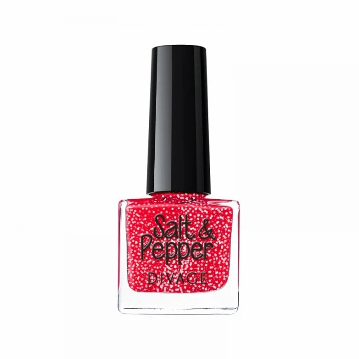 Divage Salt & Pepper Nagellack Salz-Pfeffer-Effekt 09 Rot