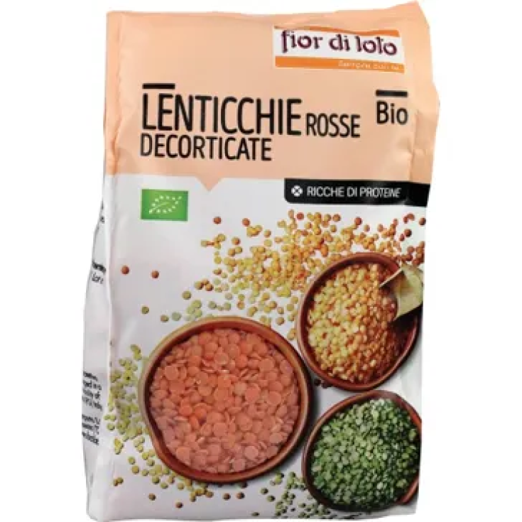 Fior Di Loto Kleine Rote Linsen Geschält Bio 400g