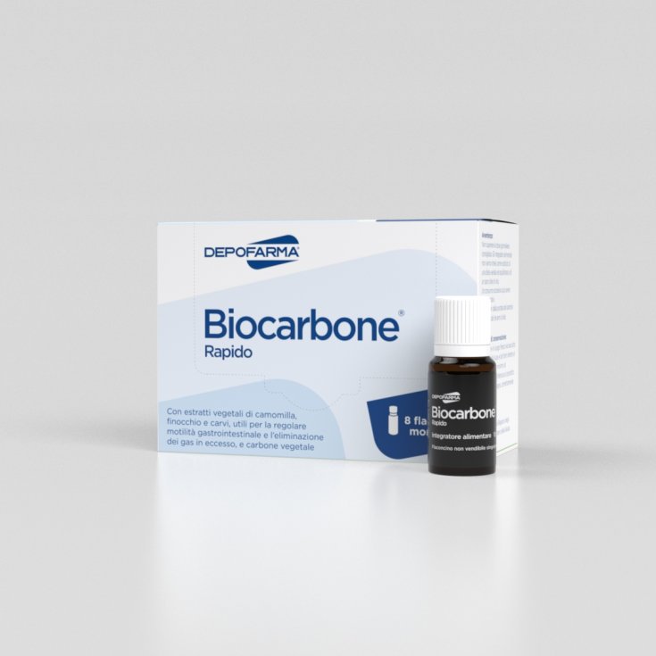 DepoFarma BioCarbone Rapido 8 Einzeldosis-Fläschchen