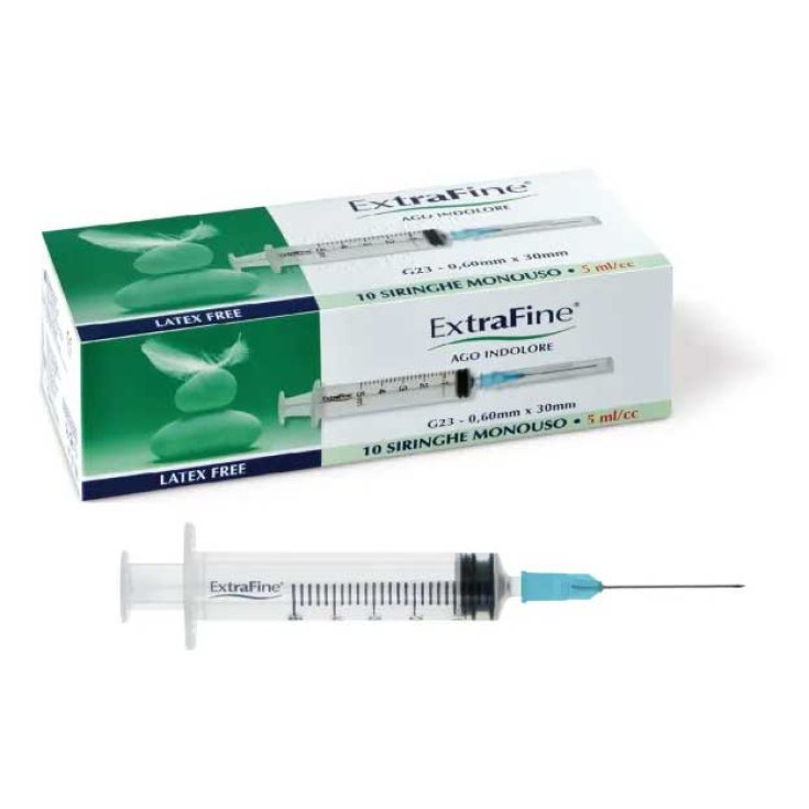 Desa Pharma ExtraFine Injektionsspritze 5cc G23 0,60x30 Packung mit 10 Spritzen