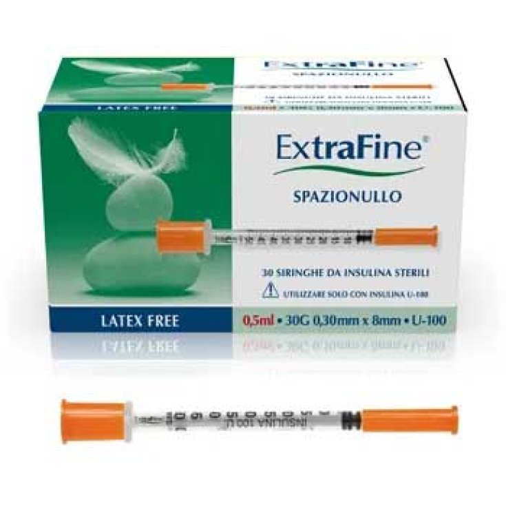 Spritze Insulin Extrafine 0,5 ml 100 ui G30 30 Spritzen