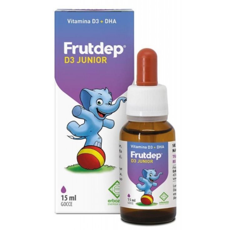 Erbozeta Frutdep D3 Junior Drops Nahrungsergänzungsmittel 15ml