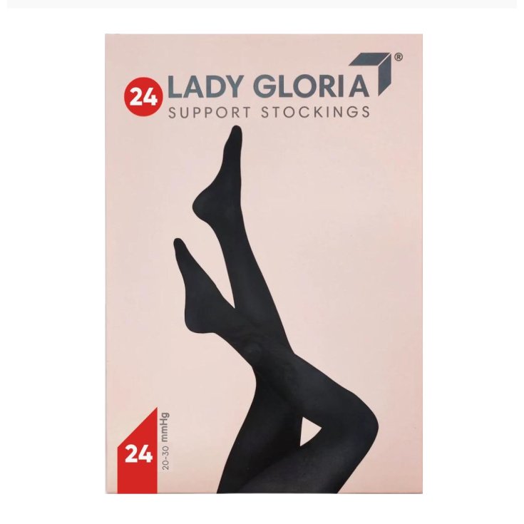 GloriaMed LadyGloria 24 Open Toe Stay-Ups Farbe Buckskin Größe 4