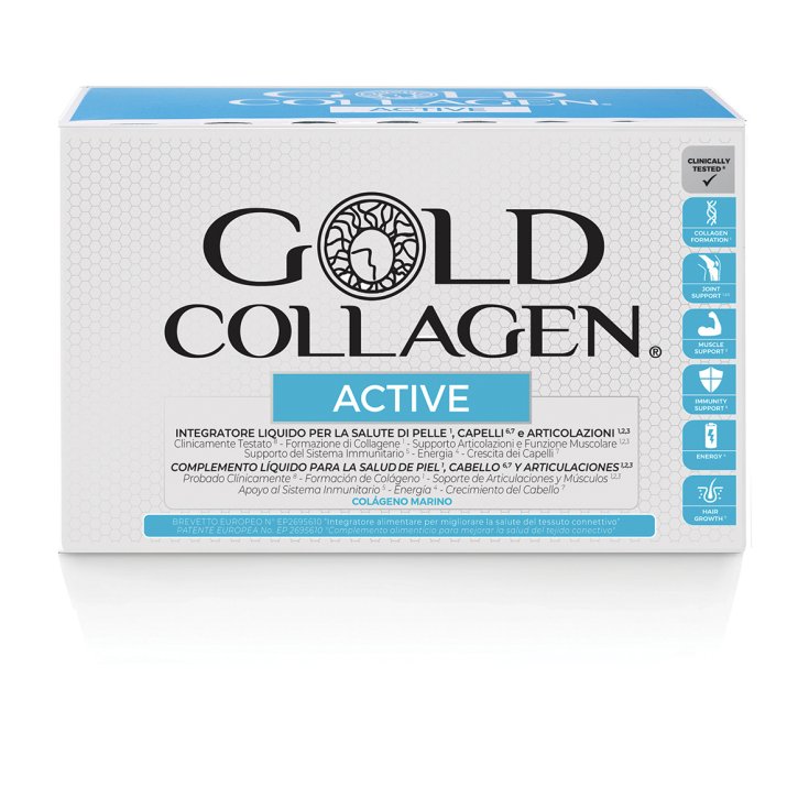 Gold Collagen Aktives Nahrungsergänzungsmittel 10 Fläschchen