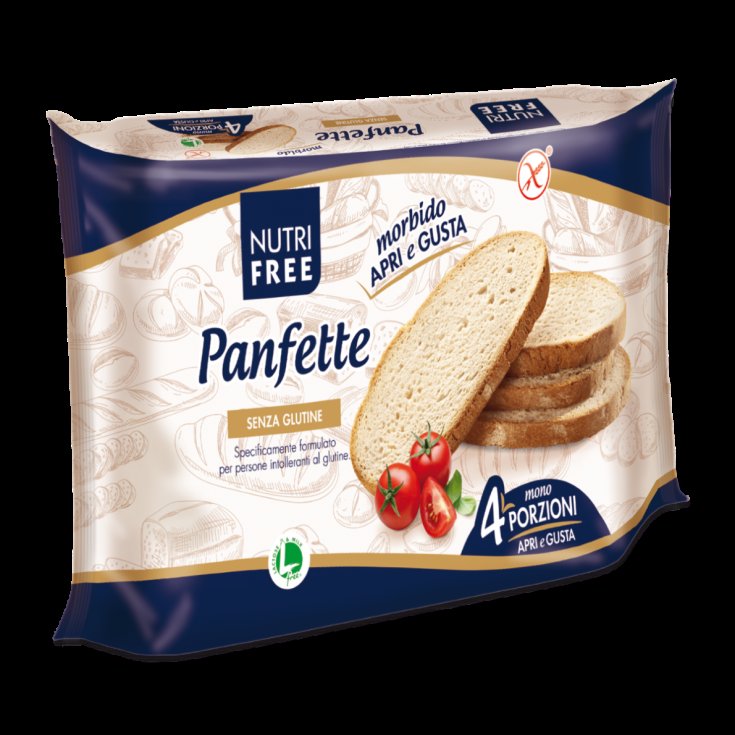 NutriFree Panfette New Soft Recipe Glutenfreies Brot 300g (4x75g)