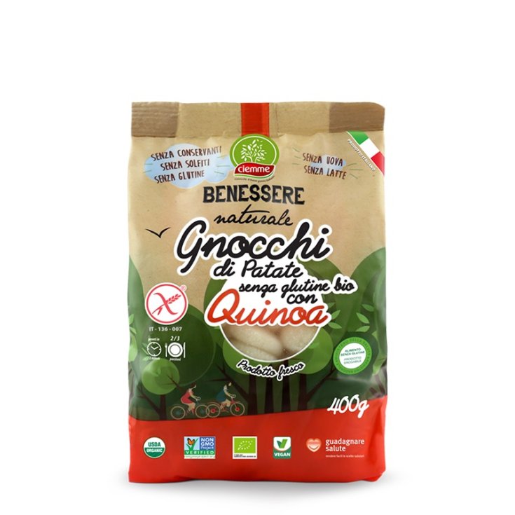 Ciemme Natural Wellness Glutenfreie Bio-Kartoffel-Gnocchi mit Quinoa 400g