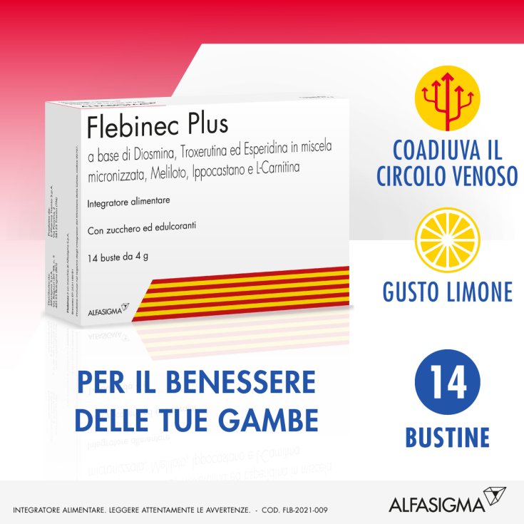 Flebinec Plus Alfasigma 14 Umschläge