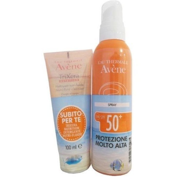 Solar SPF50 + Avène Spray 200 ml mit Tribute TriXera Cleanser