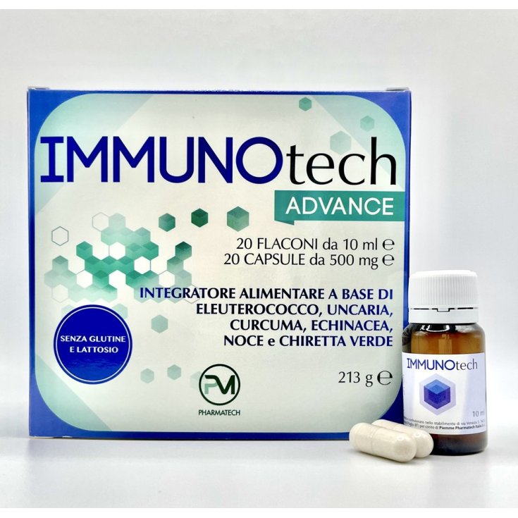Immunotech Advance Nahrungsergänzungsmittel 20 Fläschchen + 20 Kapseln
