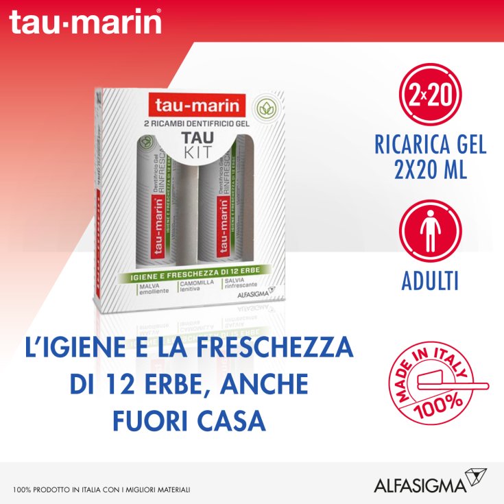 Tau-Kit Zahnpasta Gel Refills Tau Marin 2 x20ml