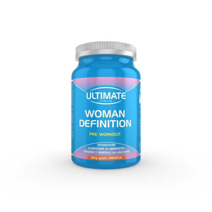 Ultimate Woman Definition Pre Workout Nahrungsergänzungsmittel mit Orangengeschmack 120g