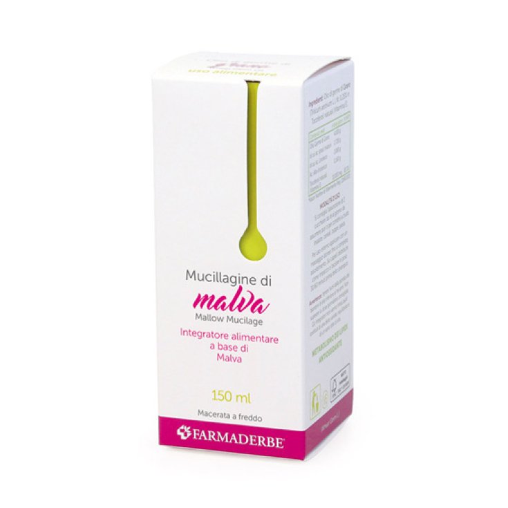 Farmaderbe Mucilagine Malva Nahrungsergänzungsmittel auf Basis von Malvenschleim 150ml