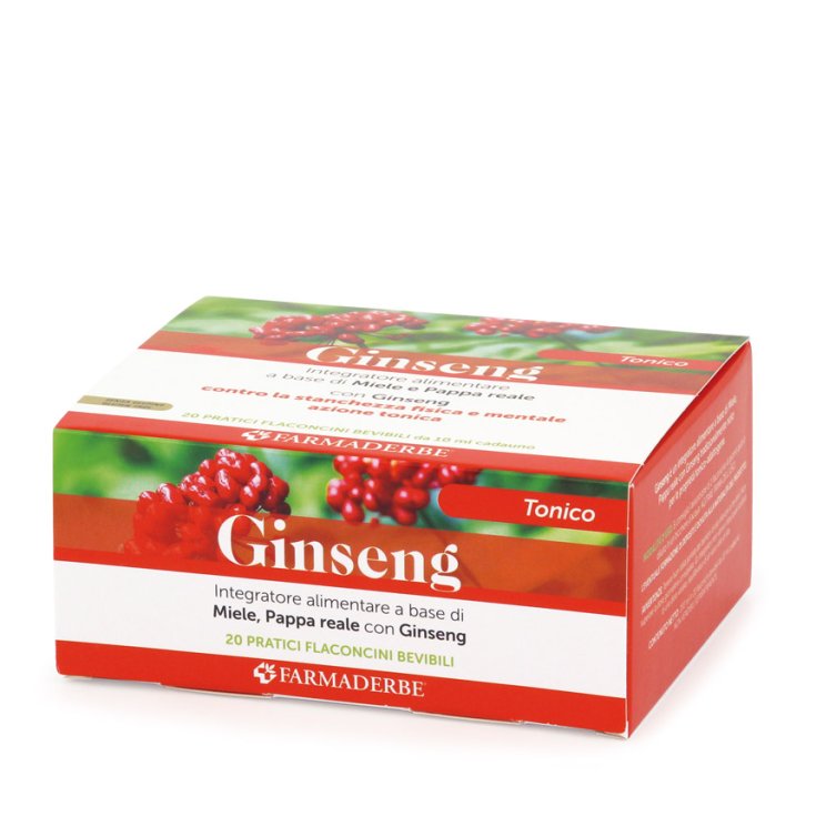 Farmaderbe Ginseng Maximum Plus Nahrungsergänzungsmittel 20x10ml