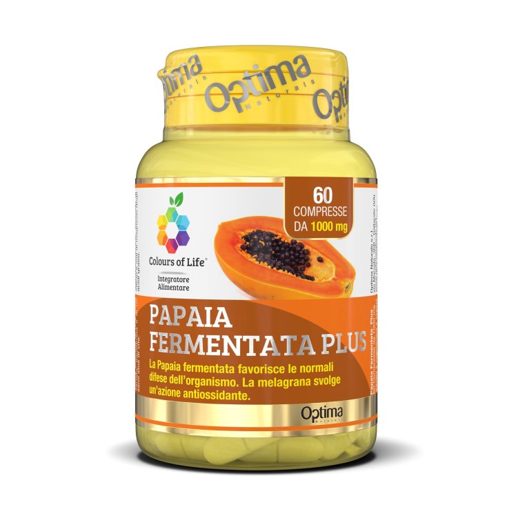 Papaya Plus mit Granatapfelextrakt Colors Of Life® Optima Naturals 60 Tabletten