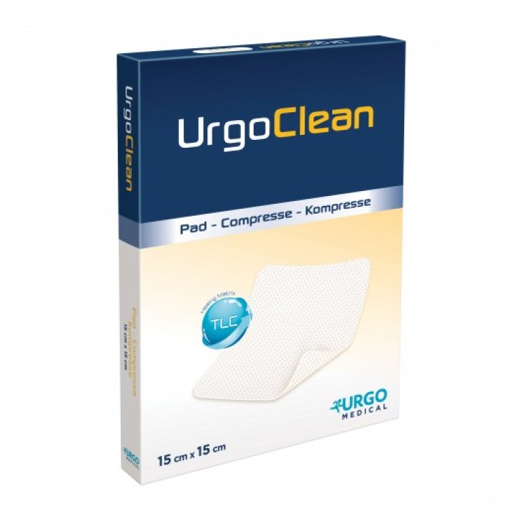 Urgo Medical Urgoclean Ag sterile Verbände 15x15cm 10 Stück