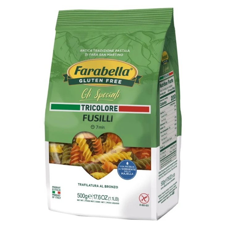 Bioalimenta Farabella Fusilli Tricolore Glutenfrei 500g